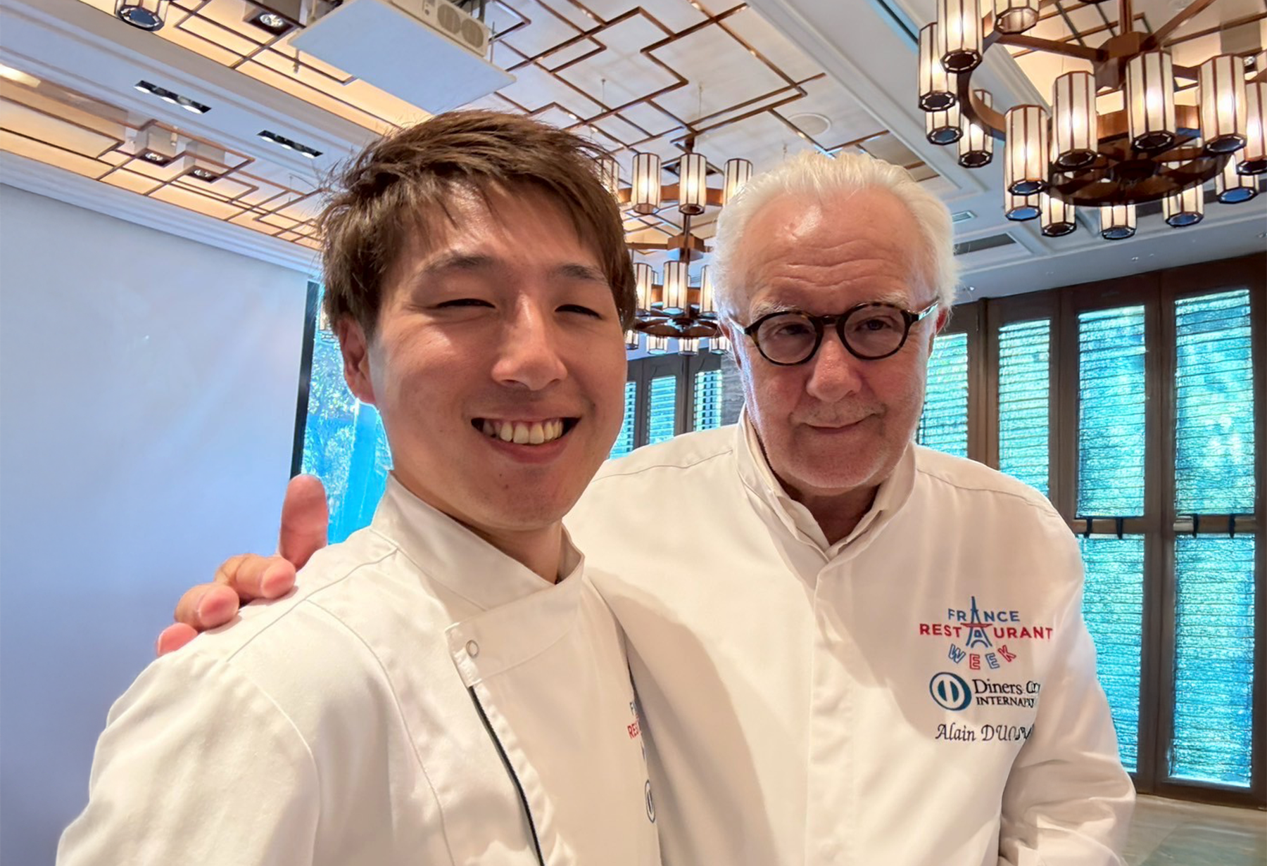 伊藤有輝シェフとアラン・デュカス氏